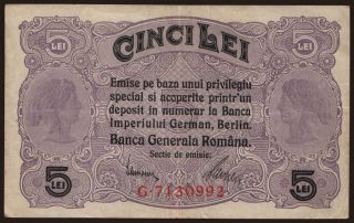 5 lei, 1917