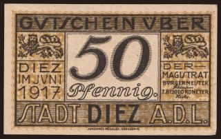 Diez, 50 Pfennig, 1917
