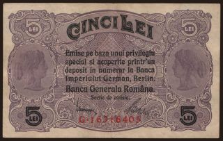 5 lei, 1917