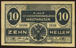 Mauthausen, 10 Heller, 1918