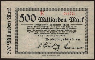 Cassel, 500.000.000.000 Mark, 1923