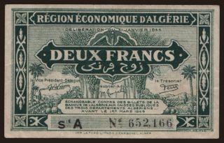 2 francs, 1944