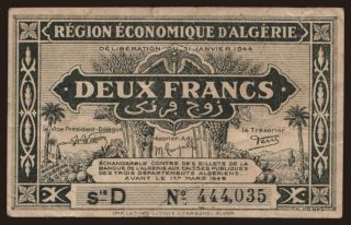 2 francs, 1944