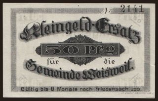 Weisweil, 50 Pfennig, 1917