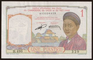 1 piastre, 1953