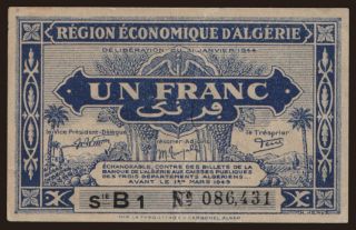 1 franc, 1944