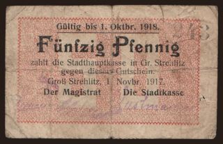 Gross-Strehlitz, 50 Pfennig, 1917