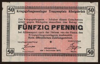 Königsbrück, 50 Pfennig, 1917