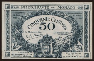 50 centimes, 1920
