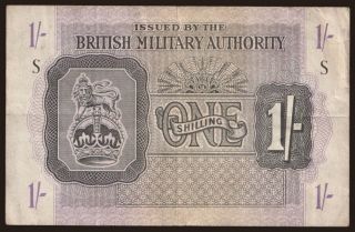 British Military Authority, 1 shilling, 1943