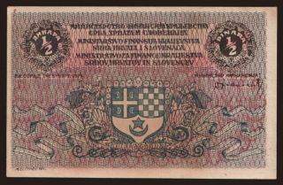 1/2 dinara, 1919
