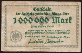 Altona, 1.000.000 Mark, 1923