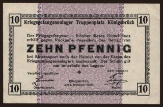 Königsbrück, 10 Pfennig, 1915