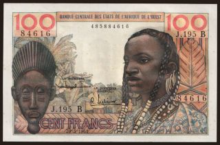 Benin, 100 francs, 1961