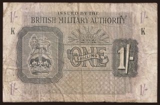 British Military Authority, 1 shilling, 1943