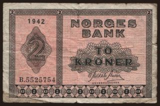 2 kroner, 1942