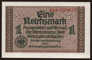 Reichskreditkassenschein, 1 Reichsmark, 1939