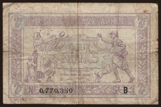 Trésorerie aux Armées, 2 francs, 1917
