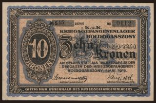 Boldogasszony, 10 Kronen, 1916