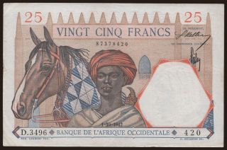 25 francs, 1942