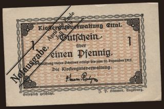 Ettal/ Klostergutsverwaltung, 1 Pfennig, 1919