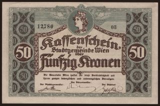 Wien, 50 Kronen, 1918