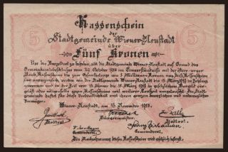 Wiener-Neustadt, 5 Kronen, 1918