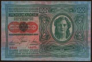 100 Kronen, 1912(20)