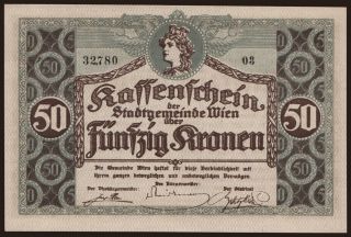 Wien, 50 Kronen, 1918