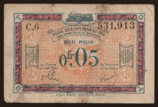 Rheinland, 0.05 Franc, 1923