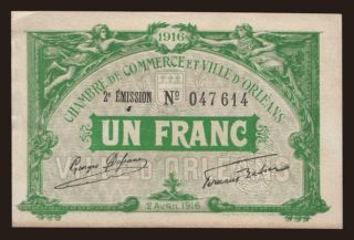 Orleans, 1 franc, 1916