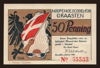 Graasten/ Gemeinde, 50 Penning, 1920