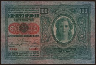 100 Kronen, 1912(20)