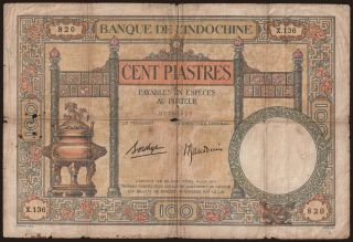 100 piastres, 1936