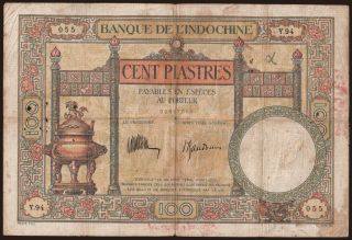100 piastres, 1932