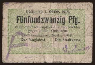 Gross-Strehlitz, 25 Pfennig, 1917