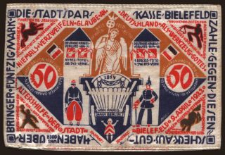 Bielefeld/ Stadt, 50 Mark, 1922