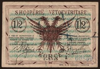Korce, 1/2 franc, 1917