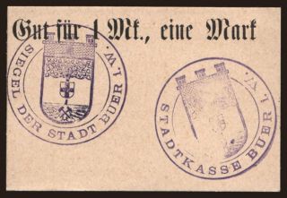 Buer/ Stadt, 1 Mark, 1914
