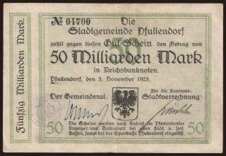 Pfullendorf/ Stadt, 50.000.000.000 Mark, 1923