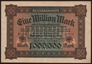 1.000.000 Mark, 1923