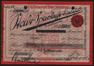 Bielefeld/ Stadt, 50 Mark, 1918