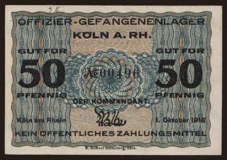 Köln, 50 Pfennig, 1918