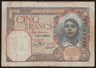 5 francs, 1941