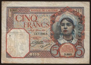 5 francs, 1925