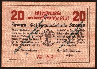 Salzburg, 20 Kronen, 1921