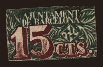 Barcelona, 15 centims, 1937