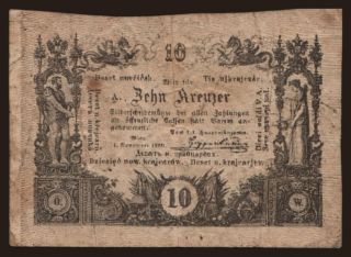 10 kreuzer, 1860
