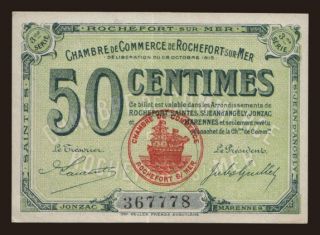 Rochefort, 50 centimes, 1915