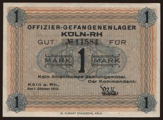 Köln, 1 Mark, 1918